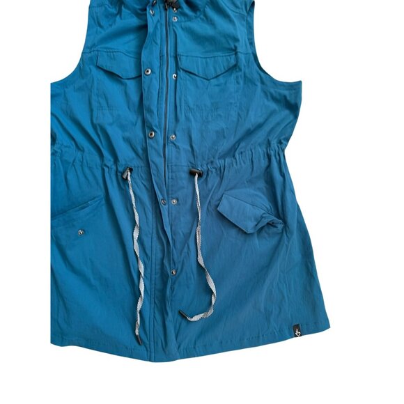 TORRID Teal Happy Camper Lined Drawstring Vest Size 2 / 2X - Picture 6 of 8